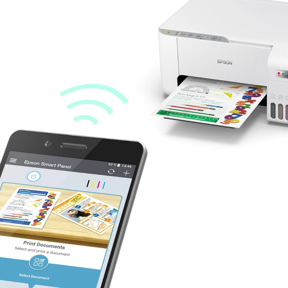 Epson Ink Tank Color Printer L3256 A4 Multi Function with WiFi (4 Colour) view 3